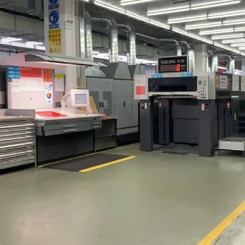 Heidelberg Speedmaster press running high-volume commercial job