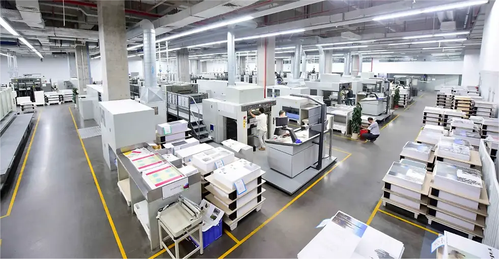 SunTop Printing’s 50,000m² production line with advanced Heidelberg and KBA presses in operation