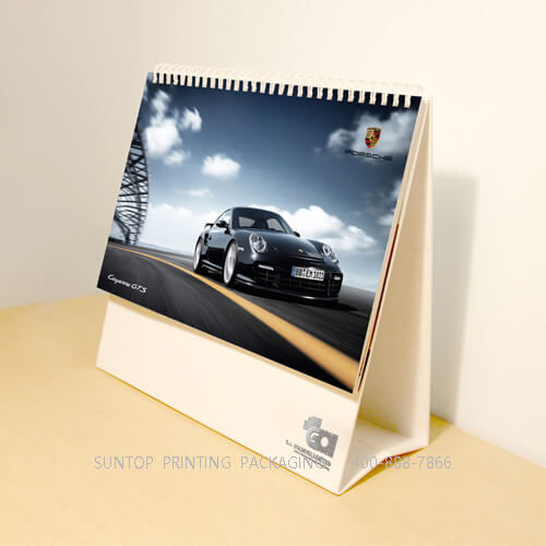 Eco-friendly calendar printed on FSC-certified stock with soy-based inks