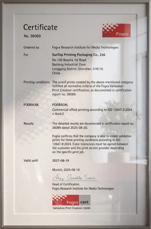 ISO 12647 Standardized Print Process for Consistency