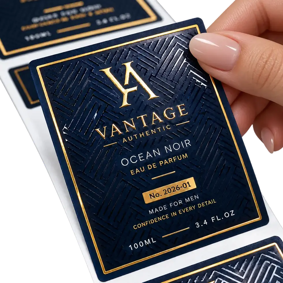 Custom printed labels by SunTop Printing