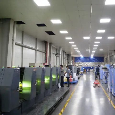 Heidelberg XL106 offset press printing vibrant full-color sheets