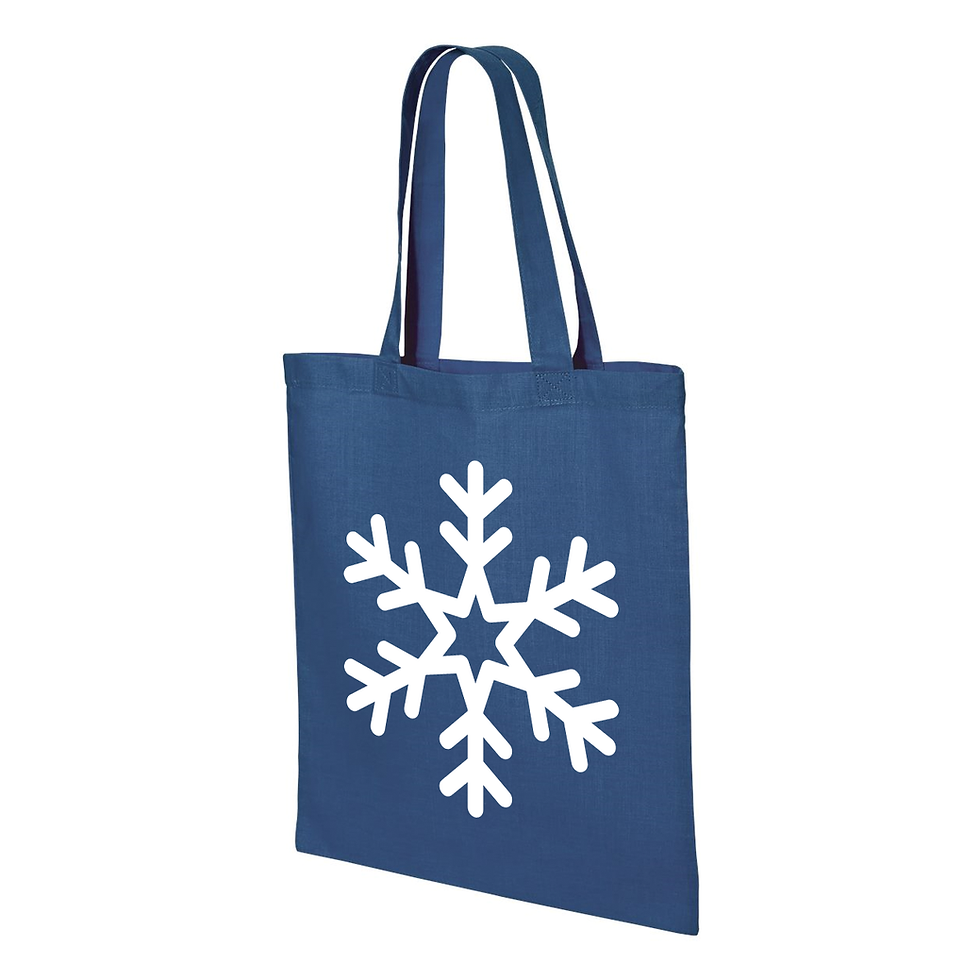Thumbnail: Snowflake Essential Tote (Royal Blue)