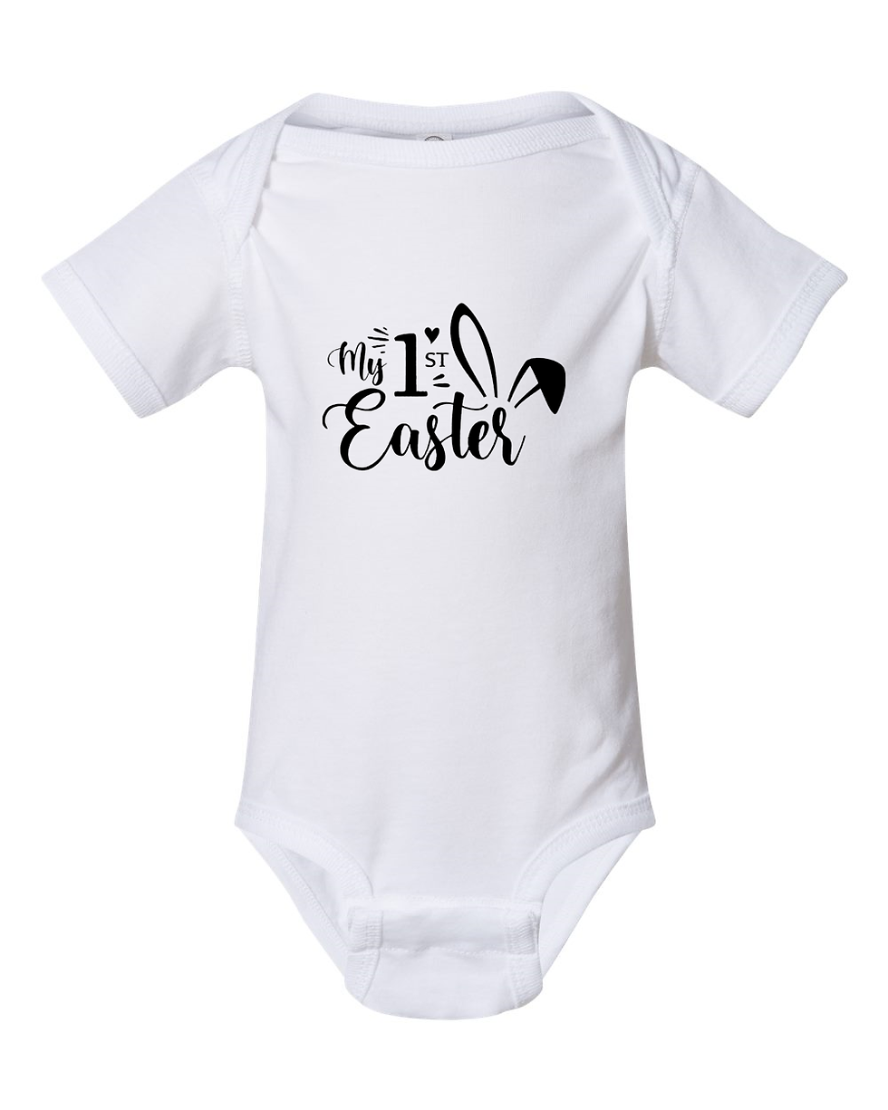 My First Easter Essential Infant Bodysuit (White)