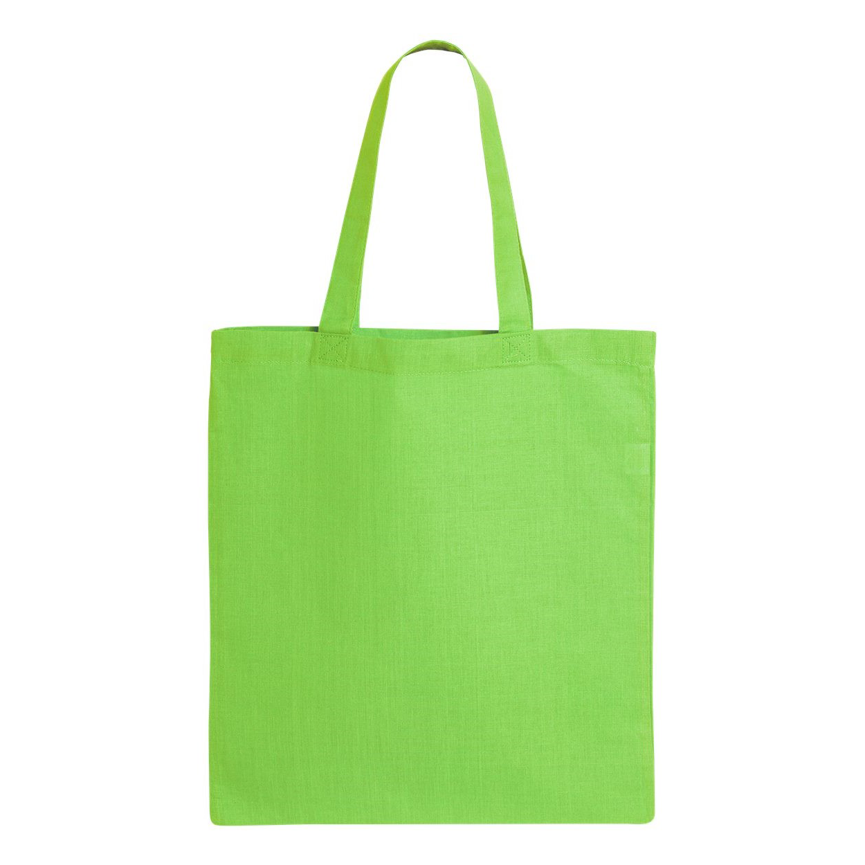 Blank canvas tote bag ready for customization, made of durable cotton and has two long shoulder straps for easy carrying