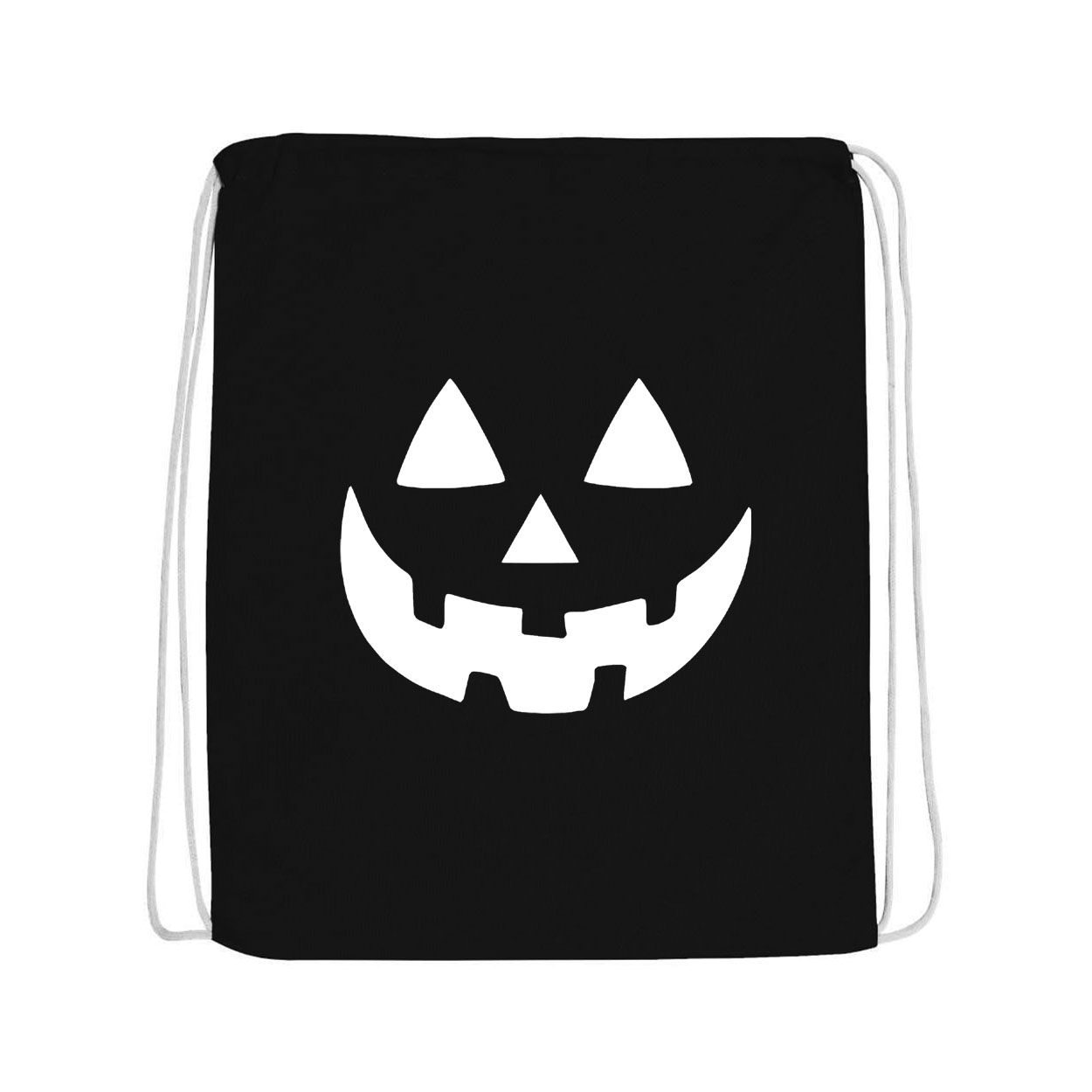 Pumpkin Jack-o-Lantern Drawstring Sport Pack (Black)