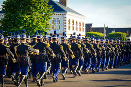 Baptême de la 131e promotion de l'Académie militaire de la Gendarmerie nationale de Melun