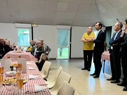 Déjeuner avec le comité des anciens de Voisenon