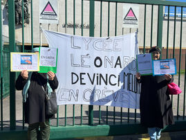 Soutien aux enseignants du lycée Léonard de Vinci de Melun !