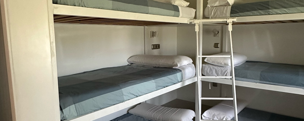 Literas para grupos grandes en alojamiento Madrid