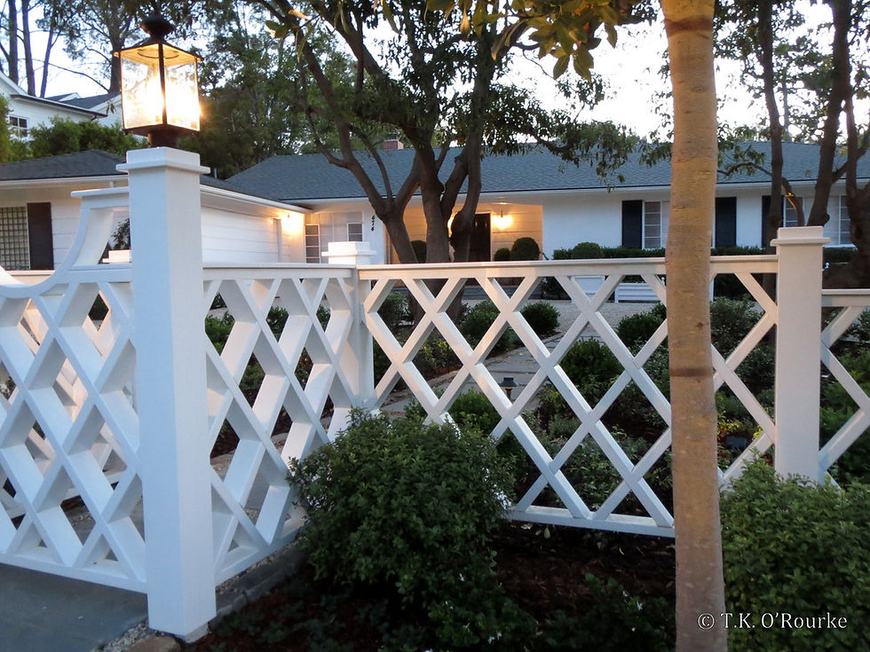Finished: Lattice Patterned Fence