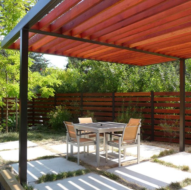 Wooden vs metal pergola