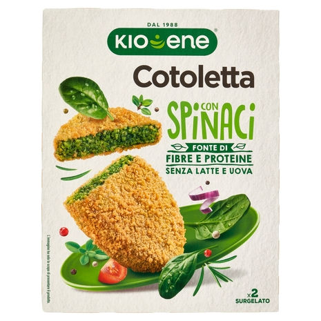 Kioene Schnitzel mit Spinat Tiefkühl 160 g/Kioene Cotoletta con Spinaci