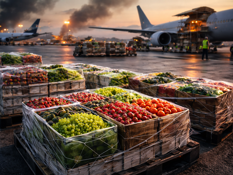 Air Cargo Disruption Leaves Fresh Produce Shipments Stranded As Middle East Conflict Intensifies