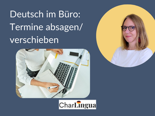 Deutsch im Büro: Termine absagen/ verschieben - Grafik zum Blogbeitrag