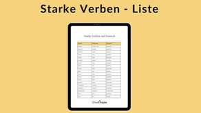 Starke Verben - Liste