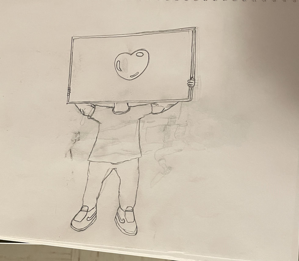 Brain Games Monitor Head Sketch