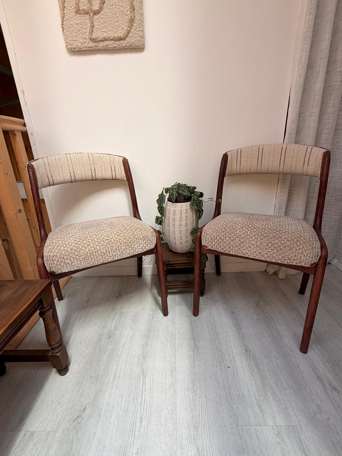 Lot de 2 chaises inspiration baumann.