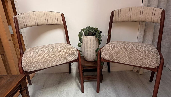 Lot de 2 chaises inspiration baumann.