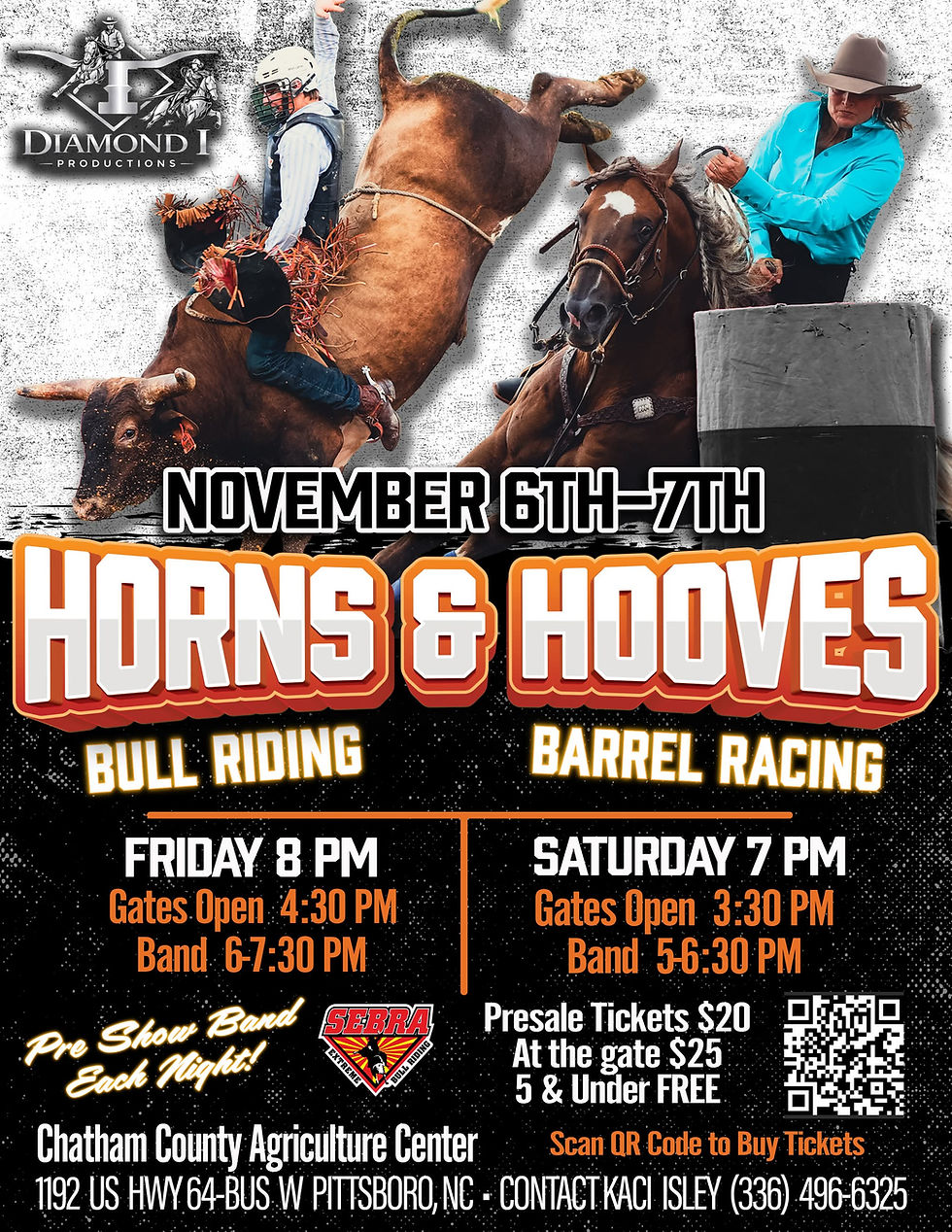 Pittsboro, NC- SEBRA Horns & Hooves