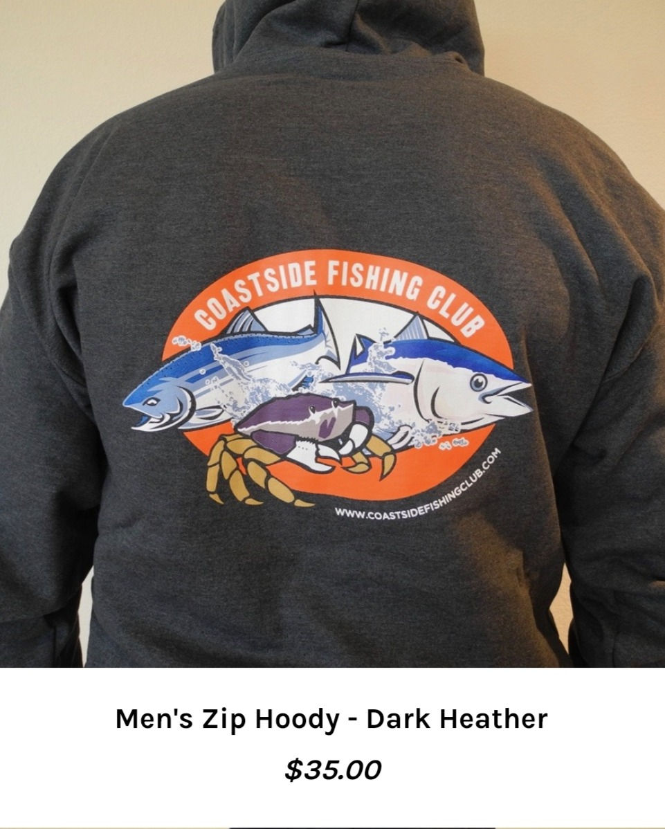 Thumbnail: Coastside Fishing Unisex Zip Up Hoodie