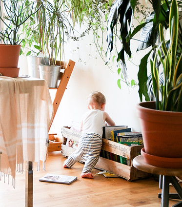 I came into our living room and she did not notice me. Very quietly, I got my camera and s