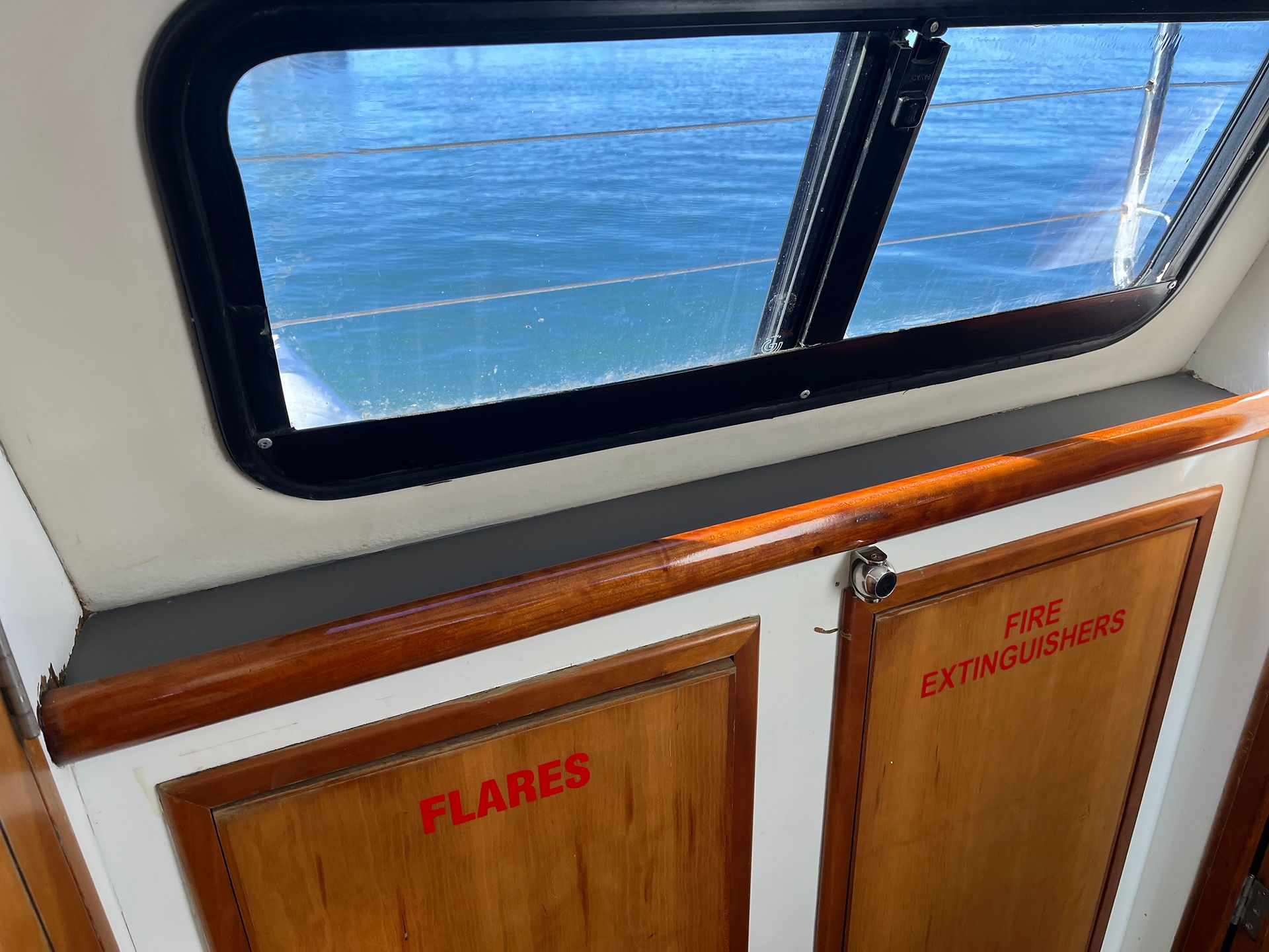 Interior vinyl wrap for a 40ft Tasman Catamaran "Cloud 9"