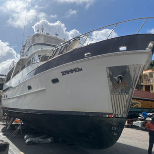Boat Stripes on a 66ft Cheoy Lee & a 4.8m Tender