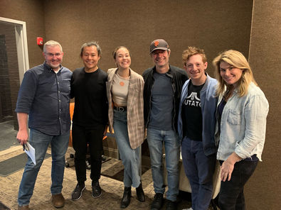 Getting 'Looney' with some incredible vocal talents, April 2022 -- Kelvin Moon Loh, Solea Pfeiffer, Tom Kitt, Ethan Slater and Heidi Blickenstaff.