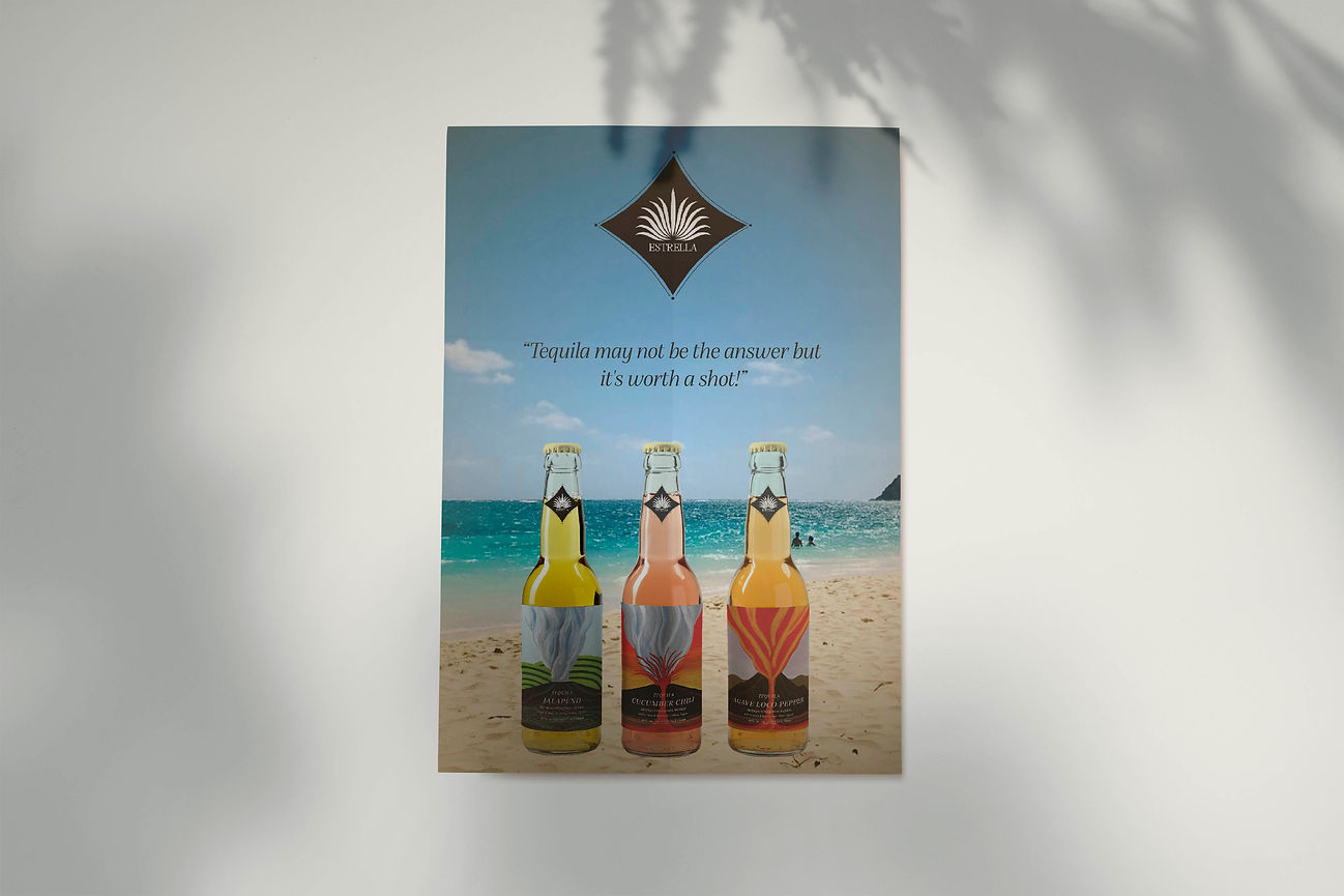 Absenta Chile Tequila Bottle Packaging | surasreedportfolio