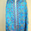 थंबनेल: Blue, Hand-Embroidered, Floral, Nakshi Kantha Stole,Satin