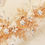 Thumbnail: wedding hair accessories pearl metal flower leaf comb