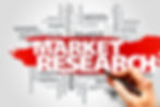 Market research word cloud, business con