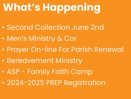 June 2nd What's Happening?