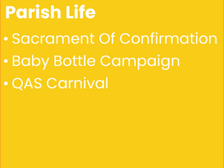 June 8th Parish Life