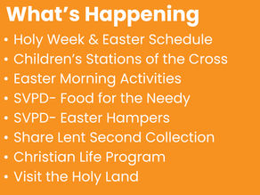 March 26th What's Happening? 