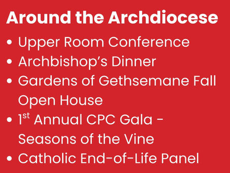 September 6th Around the Archdiocese