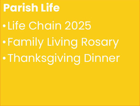 October 19th Parish Life