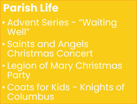 December 14th Parish Life