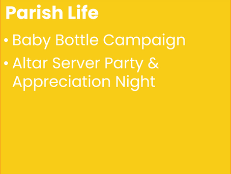 June 22nd Parish Life