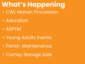 Oct 9th What's Happening? 