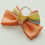 Thumbnail: Orange Ribbon Butterflies Pet Hair Bow (1 pair)