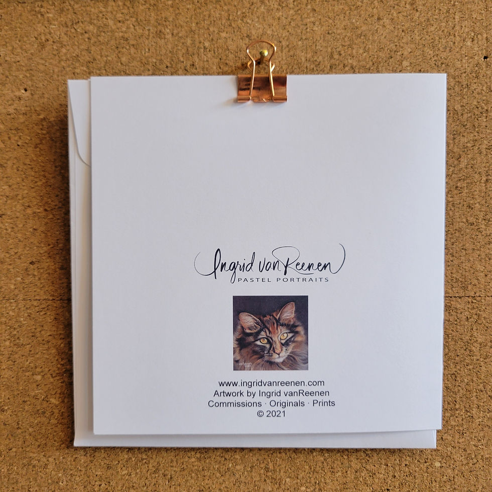 Thumbnail: Blank Greeting Card of 'Cat'