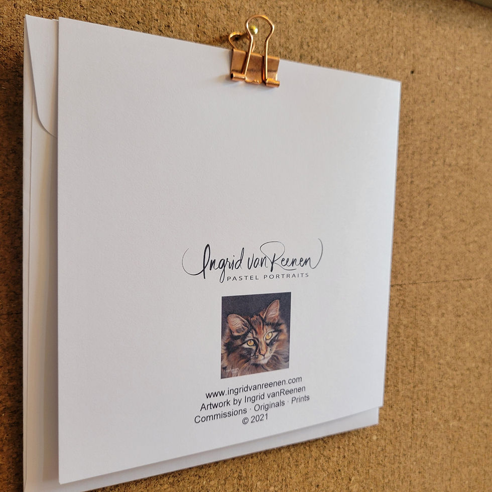 Thumbnail: Blank Greeting Card of 'Cat'