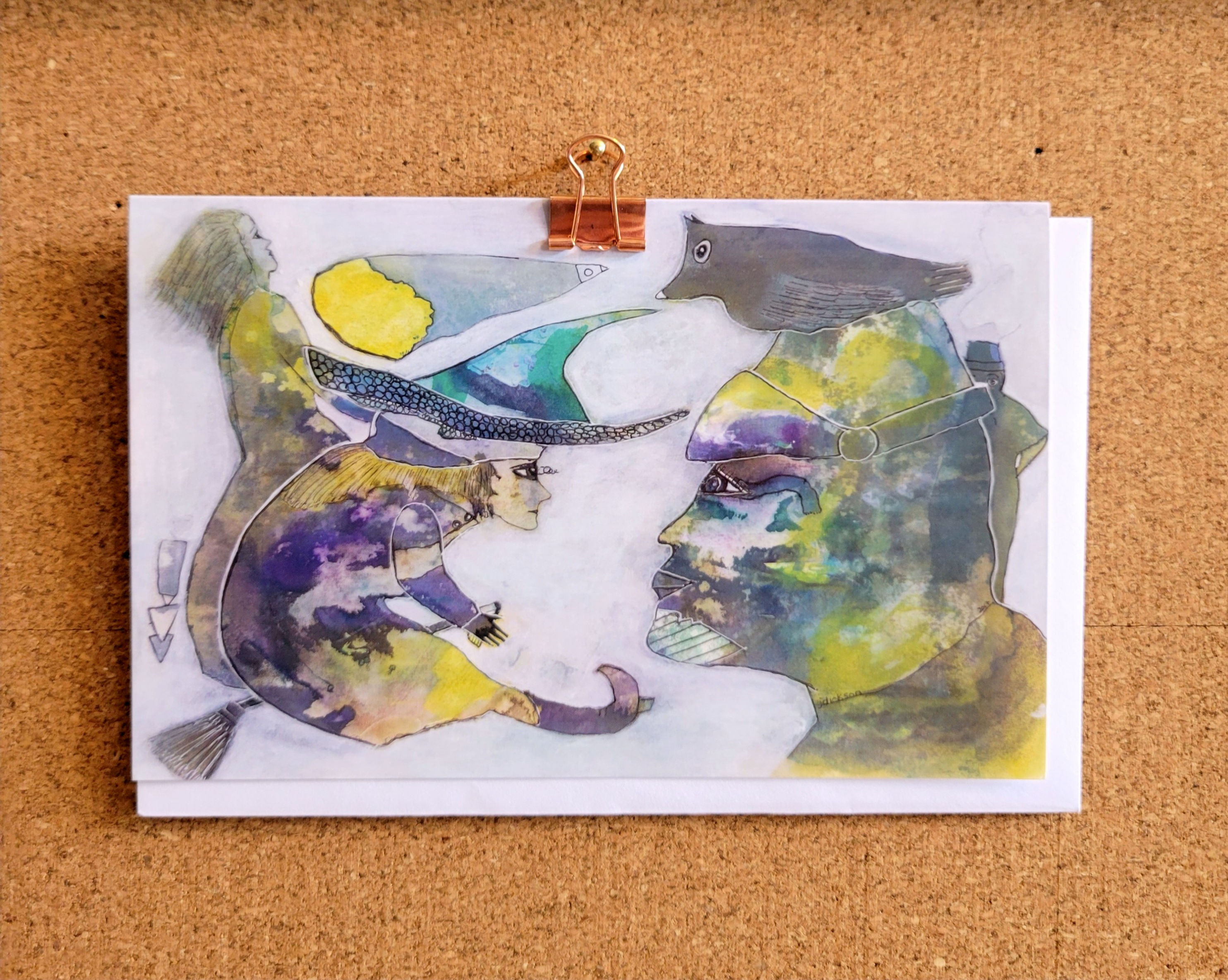 Blank Greeting Card of 'Wake Up Your Witch'