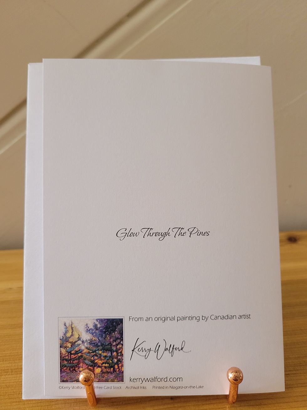 Thumbnail: Blank Greeting Card & Envelope of 'Glow Through The Pines'