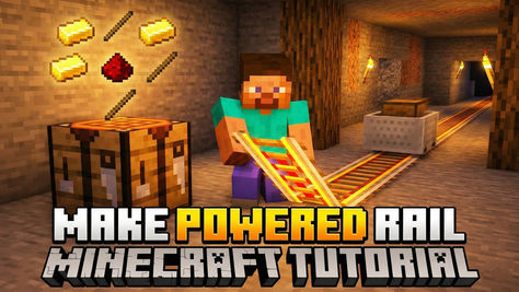 How to Make Powered Rail in Minecraft?