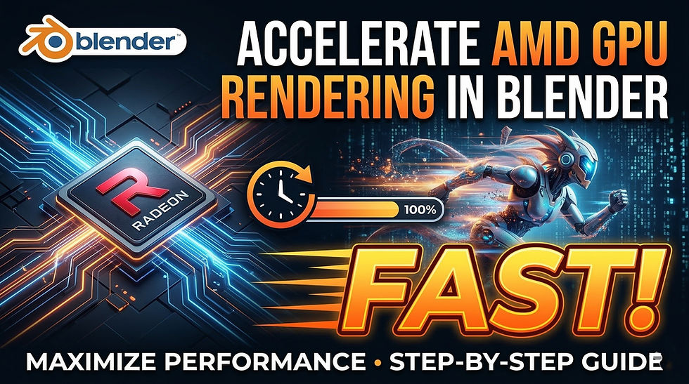 Accelerate AMD GPU Rendering in Blender Fast