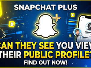 Can someone with Snapchat Plus see when I view their Public Profile?