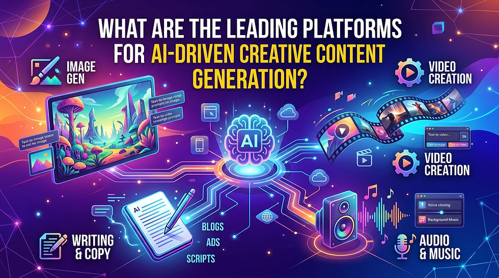 What Are the Leading Platforms for AI-Driven Creative Content Generation?